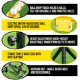 thumbnail image 2 of Baseball Soft Toss Machine with Rebound Net, Electric Motor System Holds 8 Balls, Adjustable Height and Speed, Ideal for Coaches. Includes Carry Bag., 2 of 4
