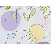 Pack Of 1, 24" x 417' Sunny Flowers Gift Wrap Counter Roll For 175 -200 Gifts Made In Usa