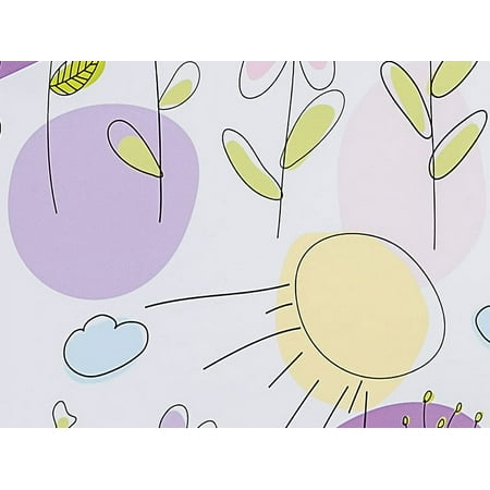 Pack Of 1, 24" x 417' Sunny Flowers Gift Wrap Counter Roll For 175 -200 Gifts Made In Usa