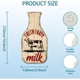 thumbnail image 3 of "Fresh Farm Milk" Vintage Metal Tin Sign Retro Milk Bottle Plaque Poster Metal Wall Decorative Tin Signs for Home Kitchen Restaurant Coffee Shop Club Bar Decoration, 3 of 7