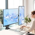 thumbnail image 2 of Soporte Doble Monitor WALI Negro con Brazo de Resorte de Gas Ajustable para Monitores de hasta 32 Pu, 2 of 9