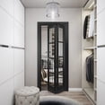 thumbnail image 3 of Sliding Closet Bi-fold Doors | Felicia 3355 Matte Black with Clear Glass, 3 of 5