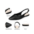 thumbnail image 3 of BLISSFUL STEP Valentine's Women's Shoes Slingback Pointed Toe Flat Shoes Black-1 7, 3 of 6