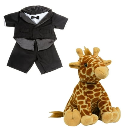 Zuri the Giraffe 16″ Plush with 14″–18″ Tuxedo Outfit – Ideal Collectible Stuffed Animal Gift for Kids