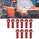 thumbnail image 5 of Extremo De La Barra De Acoplamiento Del Coche RC, Barra De Acoplamiento 10 Piezas Extremo De La Barra De Acoplamiento De Aleación De Aluminio Extremo De La Barra De Acoplamiento ANGGREK rojo, 5 of 8