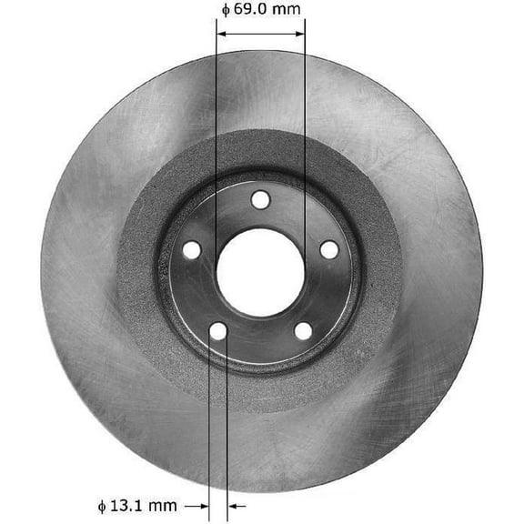 BENDIX PRT5920 Bendix Brake Rotor Fits select: 2013-2014 CHRYSLER 200, 2013-2014 DODGE AVENGER