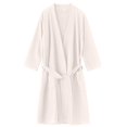 thumbnail image 4 of Frnrwgo Mens Yukata Robe Soft Lightweight Tie Waist Pockets Solid Color Home Bathrobe, 4 of 4