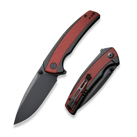 Civivi Knives Teraxe Frame Lock C20036-1 Nitro-V Stainless & Burgundy G10 Pocket Knife