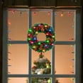 thumbnail image 6 of EWASWON Christmas 12 Inch Artificial Green Christmas Wreath with LED Lights - Front Door Holiday Decoration, 6 of 6