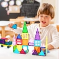 thumbnail image 4 of PicassoTiles Magnetic Tiles for Kids with Tote Bag – 61PCS STEM Building Blocks Set, Educational Construction Toy, Creative Learning Magnet Kit, 4 of 11