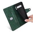 thumbnail image 4 of SaniMore for Google Pixel 8A Case, PU Leather 2 in 1 Zipper Wallet Removeable Wrist Strap Card Slots Cash Pocket Kickstand Shockproof Anti-fall Full Protective Shell For Google Pixel 8A, Green, 4 of 15