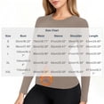 thumbnail image 4 of Fnooota Womens Thermal Tops, Crew Neck Base Layer Slim Fit Long Sleeve Layering Undershirts Khaki Size S-2XL, 4 of 8