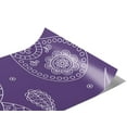 thumbnail image 2 of Rwraps Paisley Violet Ocean Matte Vinyl Film Wrap 59in x 3ft Vinyl Vehicle Car Film Sheet Roll, 2 of 9