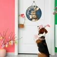 thumbnail image 4 of Easter Decorations Easter Round Door Sign Bunny Door Sign For Daily For Farmhouse Coffee Shop Front Door Home Decoration Door Hanging Decoration 7.9"X7.9", 4 of 5