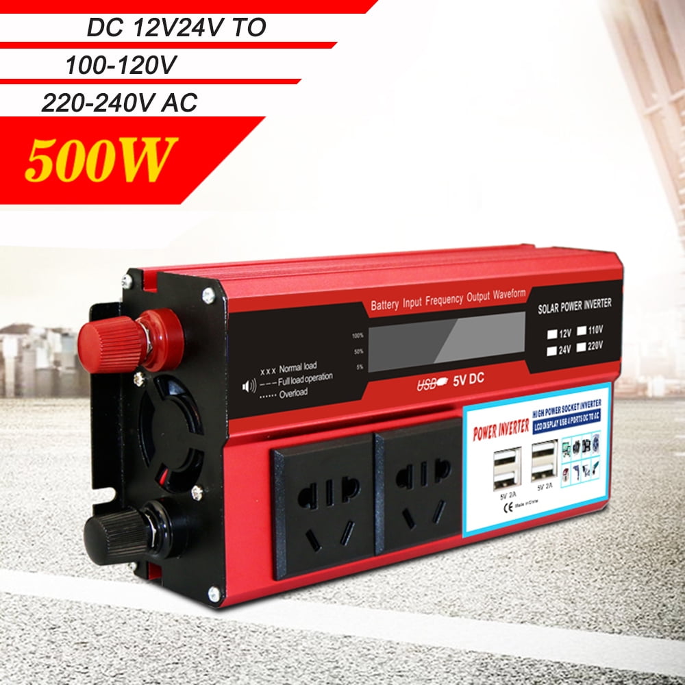 Power Inverter Vehicle Power Converter Universal Modified Sine 500W Dc