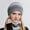 Gray, variant on Warm Knitted Gradient Beanie Hats with Neck Gaiter Scarf for Women Girl Men Boy Warmer Cap Set