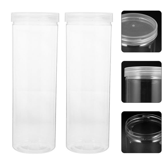 WHAMVOX 2 Pcs Transparent Pen Holder Small Organization Case Pencil Holders