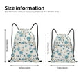 thumbnail image 2 of Balery Rose Flowers Pattern Drawstring Backpack Bag Sport Gym Sackpack Cinch Bags Pattern Drawstring Backpack Bag Sport Gym Sackpack Cinch Bags -Small, 2 of 6