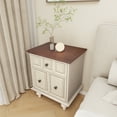 thumbnail image 6 of MDQMD White Nightstand Set of 2- Nightstand with 2 Drawers,Wooden Bedside Table with Vintage Handle for Bedroom, 6 of 8