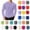 Blue1, variant on Y-Sunset Men's Waffle Long Sleeve Shirts Big and Tall Solid Crew Neck Thermal Underwear Tops Casual Pullover Sweaters Knit Undershirts,L,Black