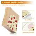 thumbnail image 4 of Standing Dining Table Napkin Holder, Napkin Holder for Table Kitchen Acrylic Paper Tissue Organization, Red Apple Pattern, 4 of 8
