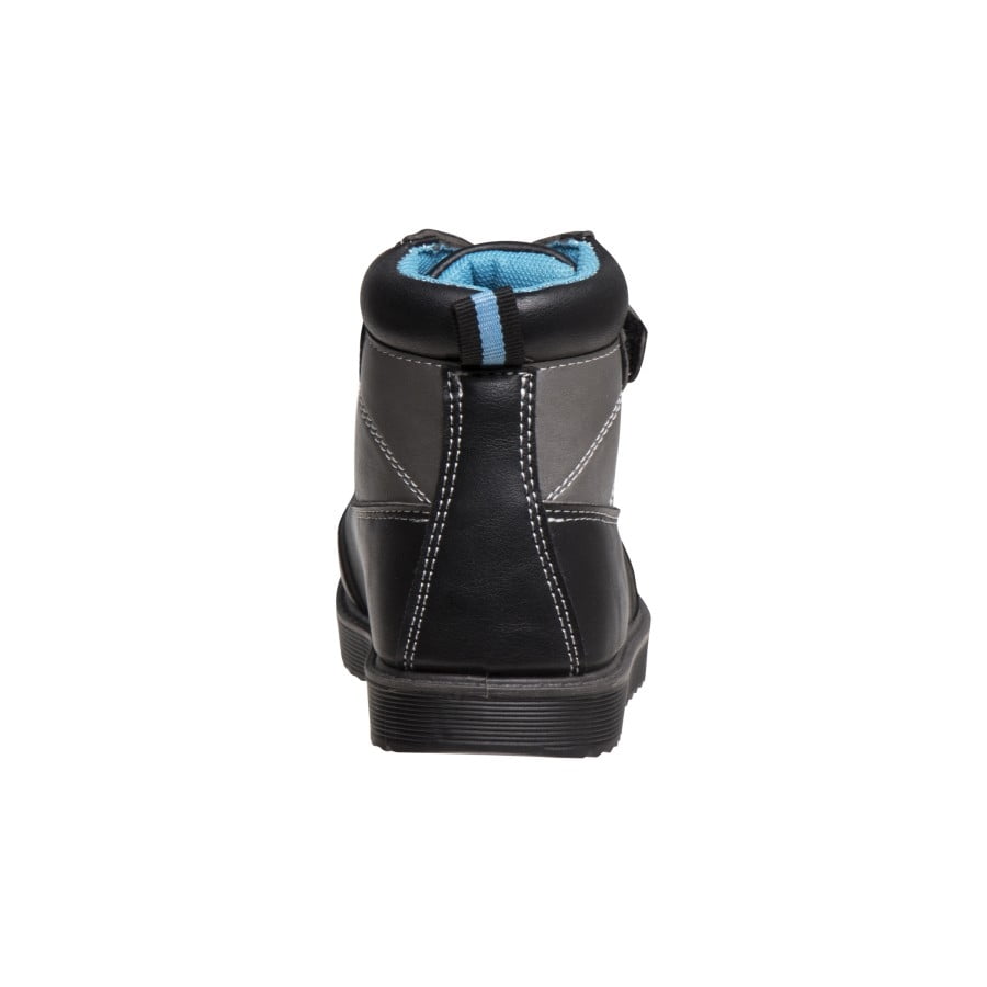 Beverly Hills Polo Club Toddler Boys Synthetic Hook and Loop Casual Boots, Black Blue, Size: 6