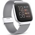 thumbnail image 1 of Bandas de metal compatibles con Fitbit Versa/Fitbit Versa 2 Band para mujeres y hombres, pulsera ajustable de malla de acero inoxidable para Fitbit Versa 2/Versa/Versa Lite SE, oro rosa, 1 of 8