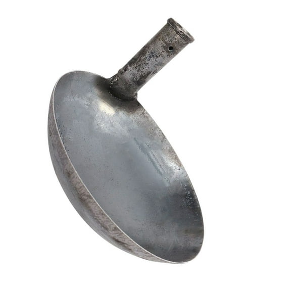 Soimiss Large Scoop Grey Iron Tool with Vertical Handle 1Pcs for Household Use