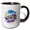 Black/White, variant on 3drose, Maine State. Usa. Landmarks and Colorful Landscapes. Graceful Gift, 15oz Mug
