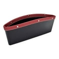 thumbnail image 1 of Organizador de huecos para asientos de coche, piezas de cuero sintético, piezas premium para coche, ranura para asientos de coche Burdeos, 1 of 7
