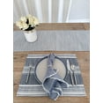 thumbnail image 5 of Beach Club Stripe Indigo Indoor Outdoor Placemat, 5 of 8