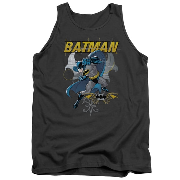 Batman Urban Gothic Adult Tank Top Charcoal