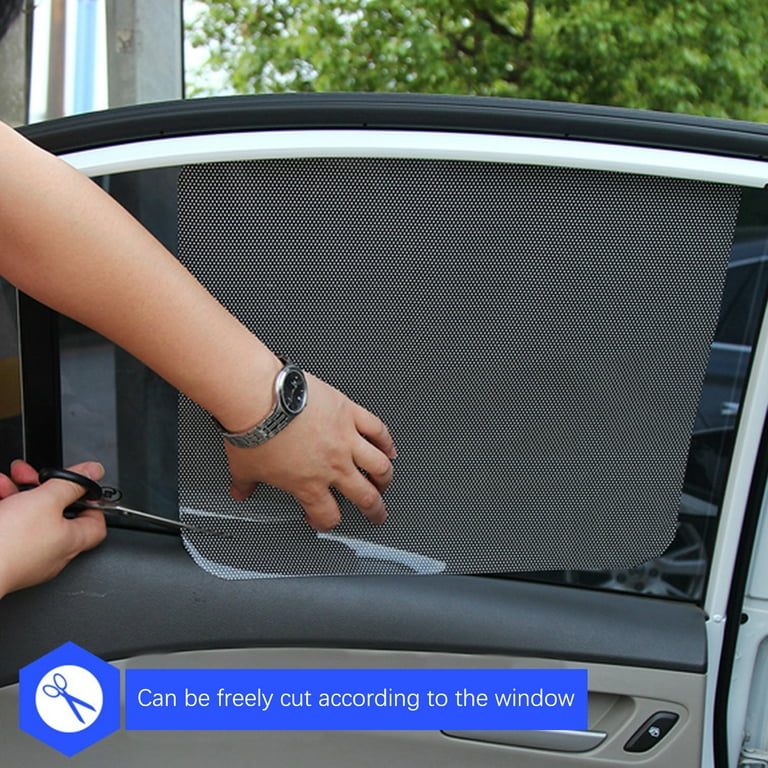 Doolland 2Pcs Car Sun Shade Sticker , Car Window Sun Shade Visor