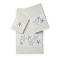 thumbnail image 5 of Authentic Hotel and Spa  Turkish Cotton Starfish Embroidered 3 piece Towel Set Navy Blue, 5 of 5