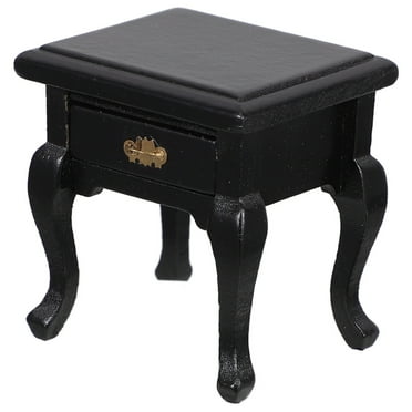 PAMINGONO Square Miniature End Table Black 1Pack 2.1x1.9x1.7in