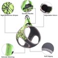 thumbnail image 3 of Dog Harness Step-In Harness with Velcro Fastening for Small and Medium Dogs Reflective Adjustable Breathable Safety Harness Chest Harness for Walking, Running, Training （Green,S）, 3 of 7