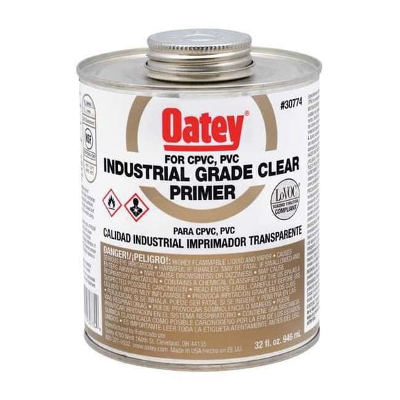 Oatey Industrial Clear Primer,32 oz. 30774