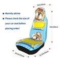 thumbnail image 4 of Gaeub Dog Takes a Bath in the Bathtub 2Pack Full Set Car Seat Covers with Soft Padding Universal Auto Front Seats Protector and Cushion Mat, 4 of 7