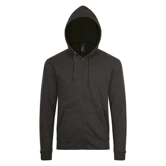 SOLS Mens Stone Zip Up Plain Hoodie
