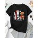 thumbnail image 3 of [Everyday Comfort] Women's "AM/GH" Basketball Bear Graphic T-Shirt - Casual Round Neck, Short Sleeve, Comfortable Polyester Blend, Perfect for Summer Sports and Holiday Wear, Casual Summer Wear | Tre, 3 of 8