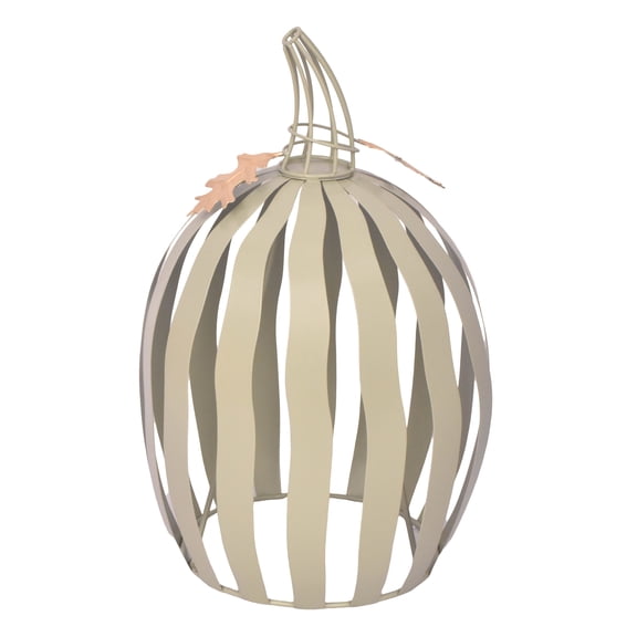 Harvest Green Metal Pumpkin Decoration, 14.5", by Way To Celebrate