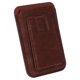 thumbnail image 2 of Soporte magnético a presión Soporte magnético Tarjetero Cartera compatible Admite 2 tarjetas con 3 modos de soporte para teléfono Marrón oscuro, 2 of 10