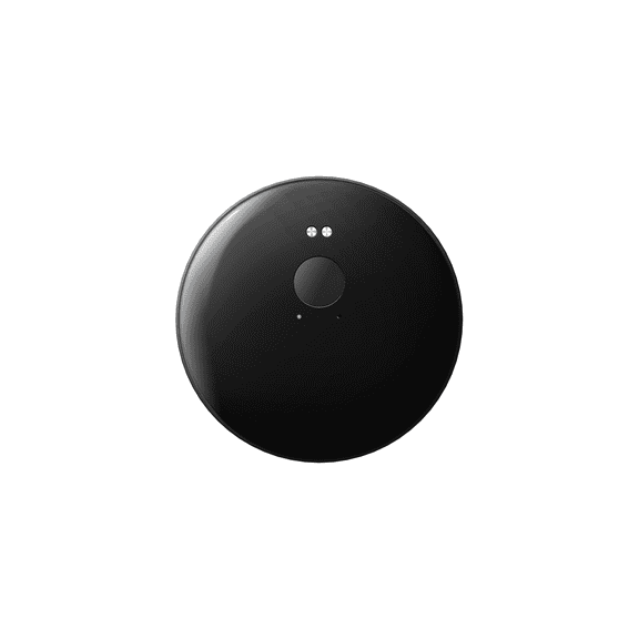 Compact Circular Multi-Language Translator Device for Global Communication Sleek Round Smart Translator, Black