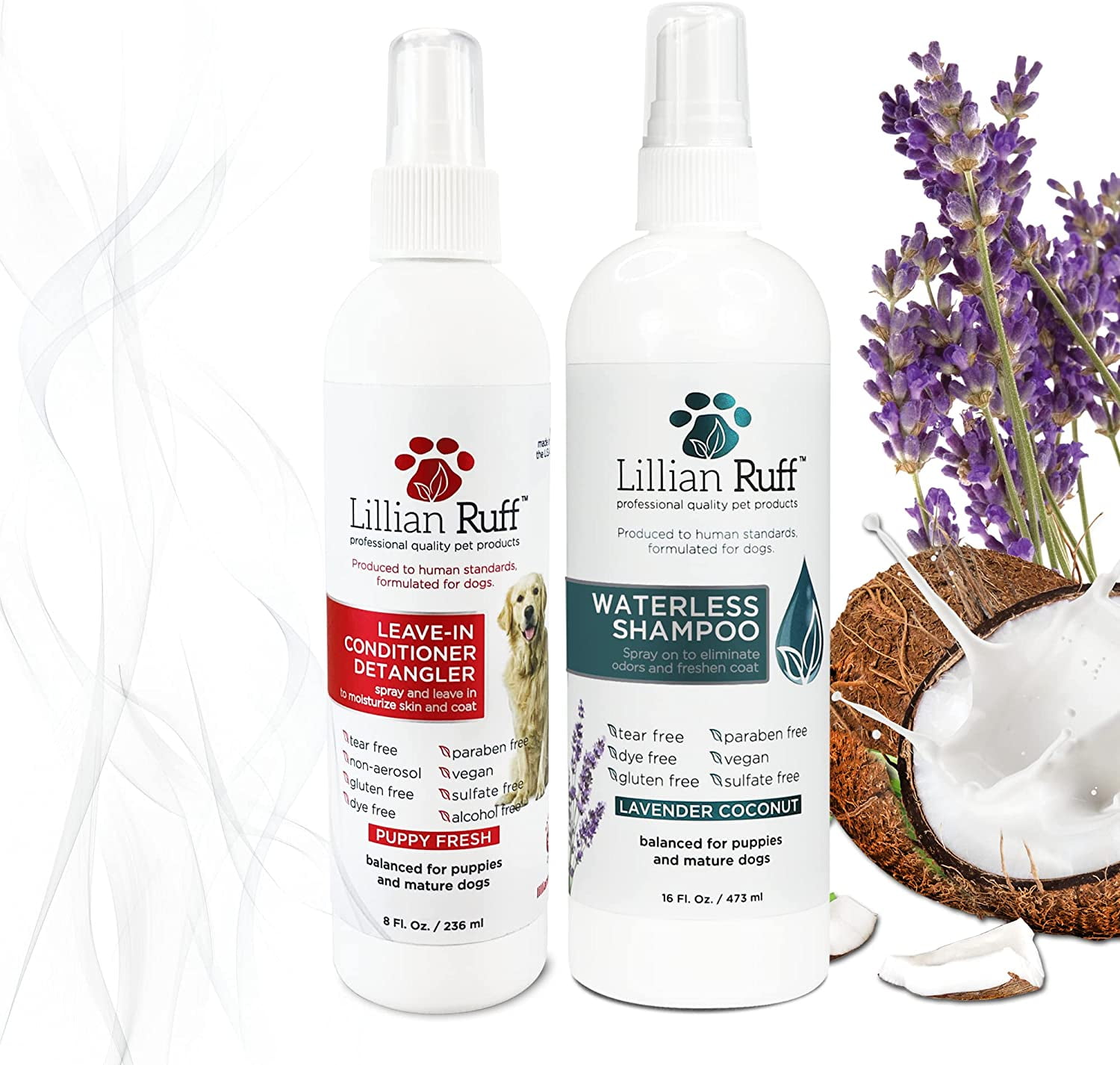 lavender waterless dog shampoo