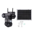 thumbnail image 2 of Cámara De Seguridad Solar 4G Para Exteriores, Lente Triple De 2MP, Detección De Movimiento AI, Cámara De Seguridad PTZ De Conversación Bidireccional IP66 Para El Hogar,, 2 of 7