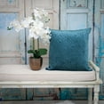 thumbnail image 2 of Parkland Collection Eris Transitional Quilted Teal Throw Pillow, 2 of 7