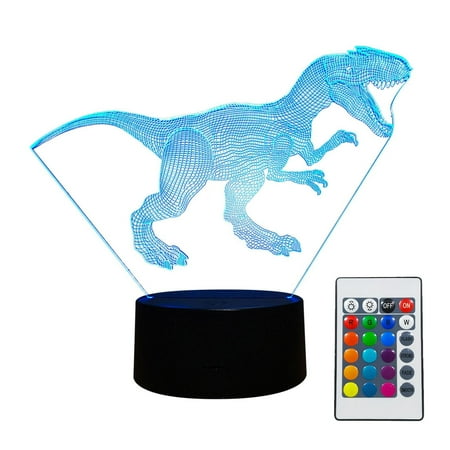 

Buodes Desk Lamp Children 3D Dinosaur Night Light 7 Color Variations USB Dinosaur Night Light Children s Birthday Gift Home Decoration