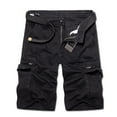thumbnail image 1 of Akiihool Mens Cargo Shorts Men's Cargo Shorts with Pockets Golf Shorts (Black,32), 1 of 4