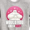 thumbnail image 3 of Big Hero 6 - Baymax Like A Hug - Youth Crewneck Fleece Sweatshirt, 3 of 5
