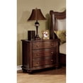 thumbnail image 4 of FOA Marcella 4pc Brown Solid Wood Bedroom Set-Queen+Nightstand+Dresser+Mirror, 4 of 9